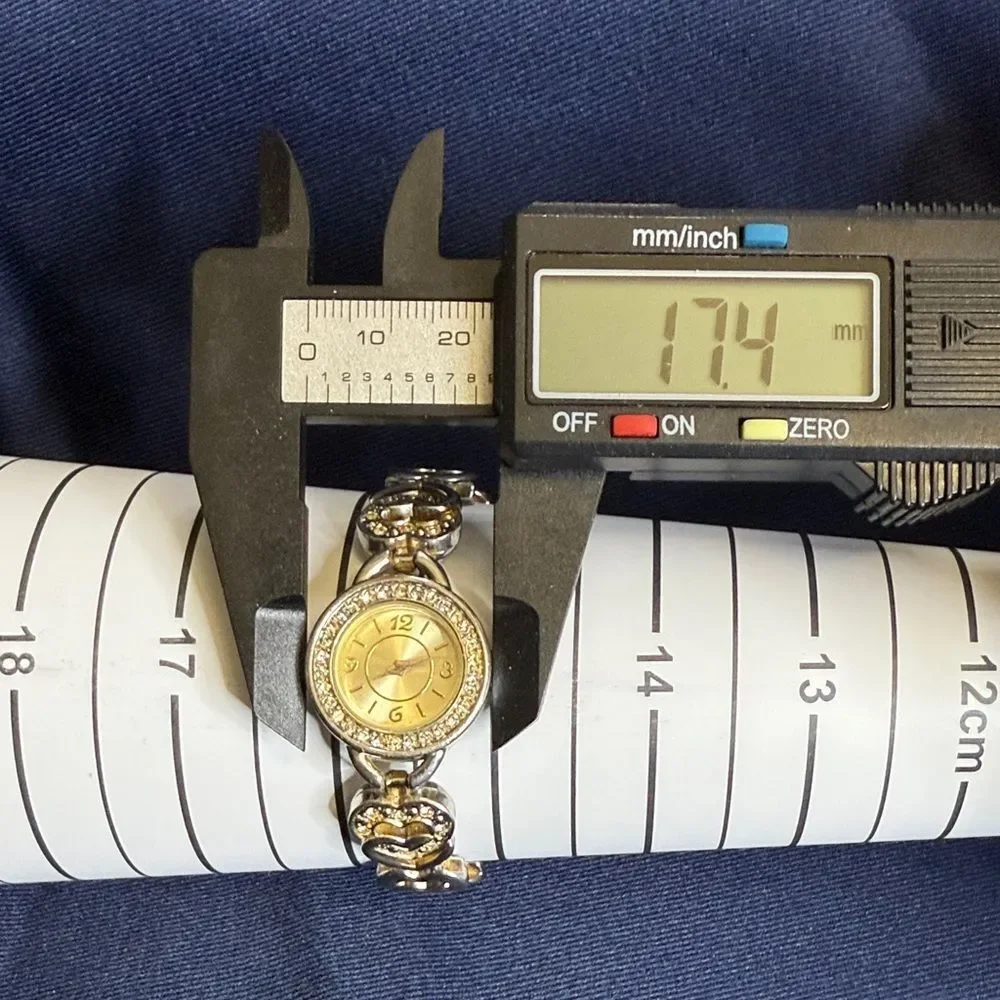 Source Unknown Gold-Tone Heart Accent Watch